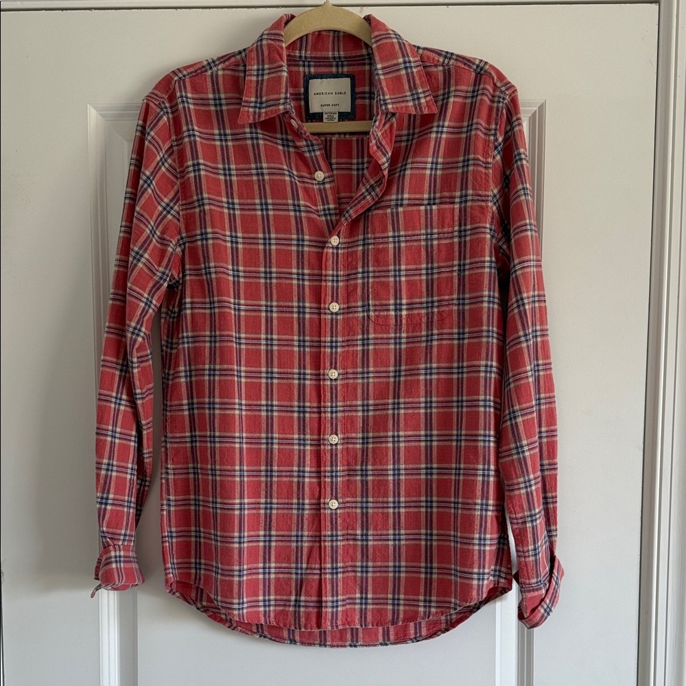 American Eagle Outfitters Men's Plaid Shirt